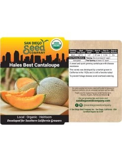 Hales Best Cantaloupe Organic Seeds 7 Hales Best Cantaloupe Organic Seeds -Gardenhaus Shop 8611872 02v