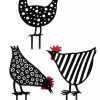 Chicken Friends Garden Stakes Set -Gardenhaus Shop 8612016 4547 chicken friends garden stakes set