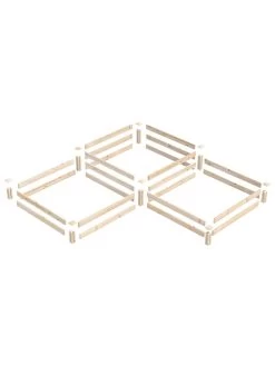 2-Tier Pine Raised Garden Bed, 4'x12' -Gardenhaus Shop 8612257 01v