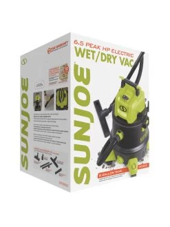Sun Joe® 8-Gal 1200W 6.5 Pk HP Wet/Dry Shop Vac, HEPA,w/Cleaning Attachments -Gardenhaus Shop 8612522 01v