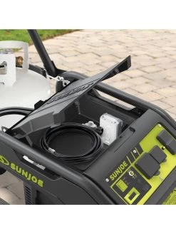 Sun Joe® 4,100/3,300-Running Watt Propane Powered Portable Generator W/24VBattery Starter -Gardenhaus Shop 8612525 05v