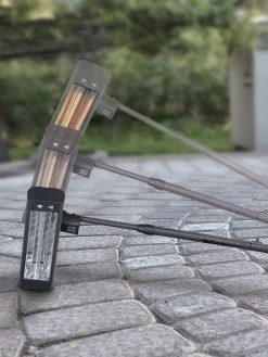 Sun Joe® 1500W Elec. Infrared OD Patio Heater, Adjust Ht. Range, W/Wall Bracket & Cover -Gardenhaus Shop 8612532 08v