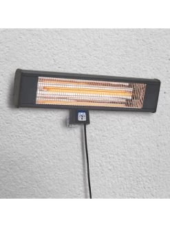 Sun Joe® 1500W Elec. Infrared OD Patio Heater, Adjust Ht. Range, W/Wall Bracket & Cover -Gardenhaus Shop 8612532 10v