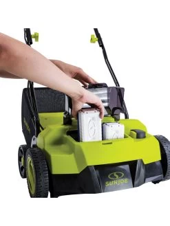 Sun Joe® 48V ION+ Cordless 15-Inch 5-Position Walk-Behind Lawn Dethatcher -Gardenhaus Shop 8612541 10v