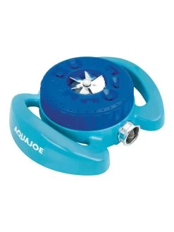 Aqua Joe® AJ-TSSBM Indestructible 9-Pattern Metal Turret Sprinkler -Gardenhaus Shop 8612869 02v