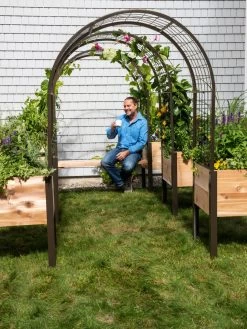 2’ X 4’ Arch Trellis For Planter Boxes -Gardenhaus Shop 8612976 0549