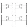Achla Designs Square-on-Squares Fence Sections, Set Of 4