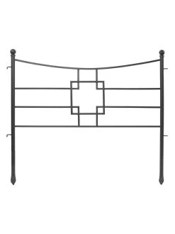 Achla Designs Square-on-Squares Fence Sections, Set Of 4 -Gardenhaus Shop 8612992 04v
