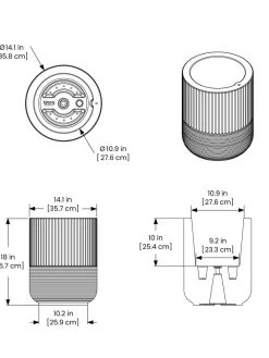 Arden Round Planter 21 Arden Round Planter -Gardenhaus Shop 8613267 01V tif