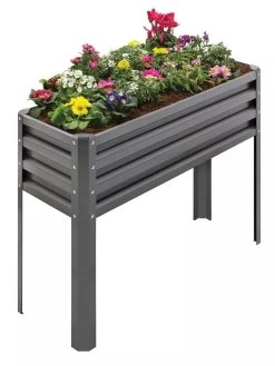 Metal Double Height Raised Garden Bed -Gardenhaus Shop 8613688 01V 3 4