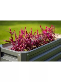 Metal Double Height Raised Garden Bed -Gardenhaus Shop 8613688 03V 3 4