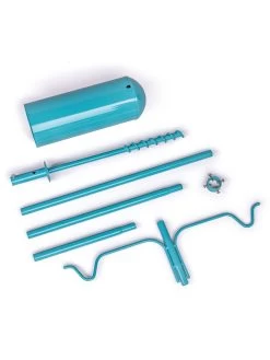 Color Pop 2 Arm Bird Feeder Pole Set With Squirrel Baffle -Gardenhaus Shop 8613786 05v