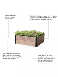 Deep Root Raised Garden Bed -Gardenhaus Shop 8614254 03V 3 4